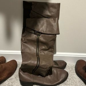 Knee High Boots - Gray size 10